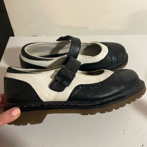 RARE Dr Marten Mary Janes black and white